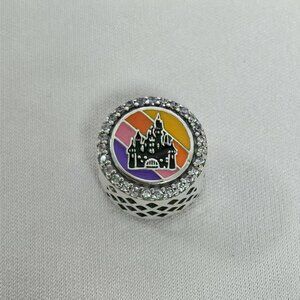 Pandora Disney 100 Years of wonder Magic key Popcorn Bucket Charm Bead Charm